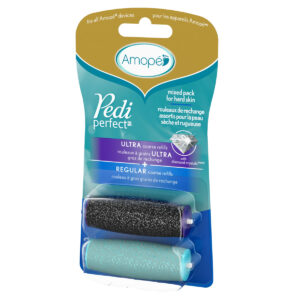 Recharges de râpes électroniques pour les pieds Amopé® Pedi Perfect™, recharges mixtes